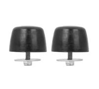 WheatThrive Cojín de goma para parachoques, tope de capó, 2 piezas de parachoques de goma negra para Jeep Wrangler YJ TJ JK, reemplazo directo KJ71051BK