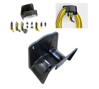 WheatThrive Colgador de almacenamiento de manguera, carrete de manguera de jardín, soporte de montaje en pared para Karcher 2.645-044.0, soporte negro resistente con gancho para boquilla, organizador
