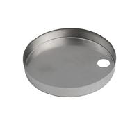 WheatThrive Cubierta de bisagra de inodoro, cubierta de accesorio de base de inodoro, tapa decorativa delgada de acero inoxidable cepillado de 60 mm para baño, plata, paquete de 2