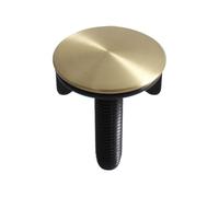 WheatThrive Cubierta dorada para agujero de fregadero de cocina, tapa ciega de acero inoxidable de 45 mm con asa, tapón de sellado a prueba de fugas para cubierta de lavabo de baño