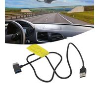 WheatThrive Divisor USB, adaptador USB, cable en Y para Android Auto, fuente de alimentación CarPlay AI Box, resuelve energía insuficiente, color negro