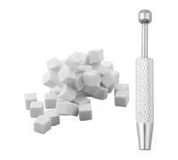 WheatThrive Esponja de limpieza, limpiador de placa base, kit de limpieza IC, espuma de alta densidad para reparación de chips de PCB de teléfono, 50 piezas con agarrador