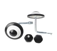 WheatThrive Estabilizadores de bicicleta para bicicletas de 12/14/16 pulgadas, ruedas de entrenamiento de acero al carbono con rodamientos silenciosos y tuercas autobloqueantes, color plateado