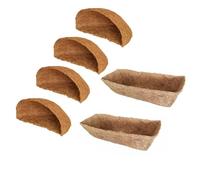 WheatThrive Forro de fibra de coco, forro de cesta colgante, forro natural para macetas, forro de coco preformado para macetas, inserto de jardín transpirable para balcón, decoración de boda, paquete