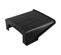 WheatThrive Funda para cámara de seguridad, carcasa de cámara al aire libre, protector de lluvia resistente a la intemperie, funda de montaje en pared ABS para jardín, patio, color negro