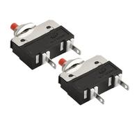 WheatThrive Interruptor de circuito de botón de reinicio manual serie 91, 2.5 A, 3 A, 5 A, CC, interruptor protector de sobrecarga para licuadora, aspiradora, microondas, 2 unidades