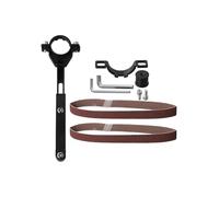 WheatThrive - Juego de 6 adaptadores de lijadora de banda para amoladora angular, kit de conversión de lijado para amoladoras de 100 mm y 125 mm, herramienta de pulido de metal y madera