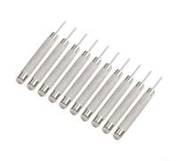 WheatThrive Juego de herramientas para quitar pines de correa de reloj, 10 perforadores de metal para acortar la correa, tamaño de la correa, surtido de reparación de joyas, cabezales de 0,7 a 1,0 mm