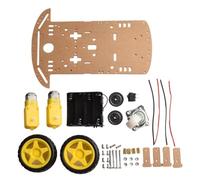 WheatThrive Kit de chasis de coche robot 2WD con plataforma de coche inteligente, base de motor de codificación para Arduino DIY Educación, motores de engranajes 1:48, cuerpo acrílico transparente