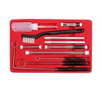 WheatThrive Kit de limpieza en aerosol, kit de limpieza, juego de 22 herramientas de pintura con cepillos de alambre de nailon, estuche de almacenamiento para HVLP, gravedad, pistolas de succión
