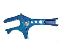 WheatThrive Llave ajustable para extracción de tuercas de grifo de fregadero de fontanería, llave de mandíbula ancha con mecanismo de trinquete para espacios reducidos, herramienta de mano de metal de