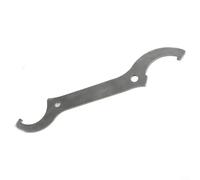 WheatThrive Llave de ajuste de choque trasero para motocicleta, llave de gancho cuadrado para configuración de suspensión trasera en bicicleta de carretera y para ATV, color plateado