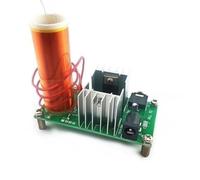 WheatThrive Mini bobina Tesla, altavoz de plasma, kit electrónico de bricolaje, controlador de 15 W, reproducción de música para aficionados a la ciencia