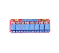 WheatThrive Módulo de relé de 8 canales con aislamiento optoacoplador, disparador de nivel alto y bajo, control de carga de 10 A para proyectos de automatización PLC IoT