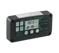 WheatThrive MPPT - Controlador de carga solar con pantalla digital, 12 V/24 V automático, monitoreo en tiempo real, opciones de corriente de 10 A-100 A