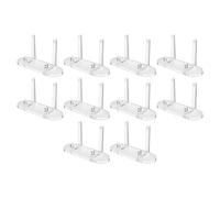 WheatThrive Paquete de 10 soportes acrílicos para tarjetas de intercambio, soportes transparentes para tarjetas deportivas y de juegos, compatibles con losas graduadas PSA SGC BGS, mini caballetes de