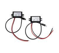 WheatThrive Paquete de 2 convertidores CC-CC de 12 V/24 V a 5 V USB-C 3 A 15 W, módulo adaptador de corriente IP68 impermeable con protección de polaridad inversa para cámara de salpicadero de coche