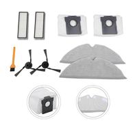 WheatThrive Piezas de repuesto, accesorios de aspiradora, paños de fregona, cepillos laterales, bolsas de polvo para el kit de aspiradora robot Dreame D20 Pro Plus