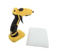 WheatThrive - Pistola de pegamento inalámbrica, herramienta termofusible, alimentación por batería 20V/18V, calor rápido 40 W, para DeWalt XR, Bricolage, 30 pegamentos