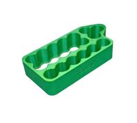 WheatThrive Plantilla de soldadura por puntos, accesorio de soporte de batería, 8 ranuras de doble fila para montaje de paquete de bricolaje 21700, herramienta de plástico