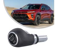 WheatThrive Pomo de palanca de cambios manual de 5 velocidades para Chevrolet Trax 2011-2020, pieza de repuesto de mango de palanca de cambios ABS negro