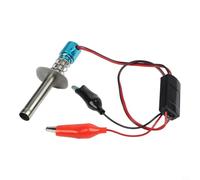 WheatThrive RC Glow Igniter portátil para motor Nitro 6V-24V con luz LED para vehículos RC 1/10 dorado (azul)