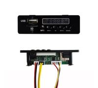 WheatThrive Reproductor de música para coche eléctrico de 12 V con interfaz USB y pantalla de batería, chip de música para cochecito, accesorios de placa de circuito