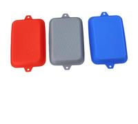 WheatThrive Revestimientos de silicona para bandeja de goteo, bandejas de grasa, alfombrillas reutilizables para parrillas Weber, fácil de limpiar, apto para lavavajillas, paquete de 3 unidades, azul