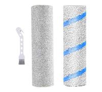 WheatThrive Rodillo de repuesto para Ecovacs Deebot X9 Pro y Omni Robot Aspirador - Paquete de 2 almohadillas de limpieza con cepillo de limpieza