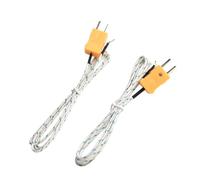 WheatThrive Sonda termopar tipo HOMEK, sensor de temperatura, cable de alta temperatura, -50 a 400 °C, respuesta rápida, para gas líquido sólido, paquete de 2