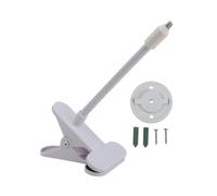 WheatThrive Soporte de abrazadera, soporte flexible para TP-Link Tapo C200 C210 C220 C201 C202 C211 C212 C222 C230, metal, 18 cm, blanco, instalación sin herramientas
