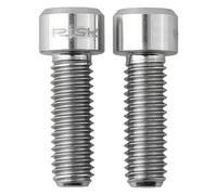 WheatThrive Tornillo de manivela, tornillo de cigüeñal, tornillo M6 x 18 mm, para Shimano ULTEGRA HollowTech, aleación de titanio, arco iris negro dorado, paquete de 2