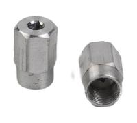 WheatThrive Tuerca de transmisión, adaptador de eje flexible, parte 225, tapa de conductor para Dremel 2610916116, repuesto de metal, plata, paquete de 2