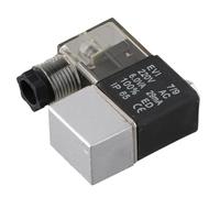 WheatThrive Válvula solenoide de compresor de aire, válvula de descarga silenciosa, válvula de retención de purga para bomba de aire sin aceite, control de vapor de 2 vías AC220 V, ajuste roscado de