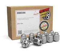 Wheel Accessories Parts 10 tuercas M12 x 1.25 de 12 x 1.25 rosca OEM estilo OEM de 1.2 pulgadas de largo, cromadas de 13/16 pulgadas, hexagonales para Nissan Frontier 2005+ | Versa 2007+ | 2008+ Rouge