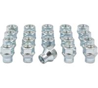 Wheel Accessories Parts 20 piezas M12 1.75 12 x 1.75 rosca ET Bulge Bellota (rosca extra para espaciadores) 1 pulgada de largo tuerca de tuerca de zinc brillante 3/4 pulgadas 19 mm hexagonal para Ford