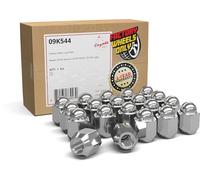 Wheel Accessories Parts 20 tuercas M12 x 1.25 de 12 x 1.25 rosca OEM estilo OEM de 1.2 pulgadas de largo, cromadas de 13/16 pulgadas, hexagonal de 21 mm, compatible con Versa 2007+ | Rouge 2008+ |