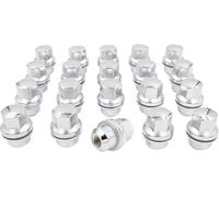 Wheel Accessories Parts 20 tuercas M14x1.5 14x1.5 estilo OEM ANR3679G | 611-233 | 2 pulgadas de largo cromado 27 mm hexagonal para Land Rover Discovery 1999 a 2002 | Land Rover Ranger Rover 1995 a