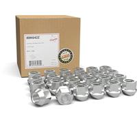 Wheel Accessories Parts 24 tuercas de llanta de extremo abierto de 1/2"-20 de rosca de 21 mm de largo, zinc de 3/4" 19 mm hexagonal para Dodge Dakota 1991-2005 | Durango 1998-2003 | Viper 1992-2017