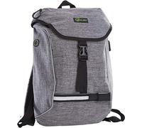 Wheel Bee® Mochila LED City Lights, 18 Litros, Luz LED Verde para una Visibilidad Óptima, Puerto USB con Cable