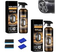 Wheel Cleaner, Wheel Rim Ceramic Coating, Wheels Tire Cleaning Kit, Versatile and Powerful Rust Converter, Water and Dirt Repellent for Car Wheel - Repels Brake Dust - Deeper Shine (2Pcs)