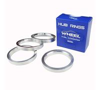 WHEEL CONNECT Anillos centrados en el cubo, 72,6 a 70,3, cubos de aleación de aluminio, 70,3 a 72,56, juego de 4, diámetro exterior: 72,6-DI: 70,3 mm. A
