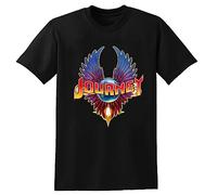 Wheel In The Sky Journey Band T-Shirt Black Men tee Shirt White M