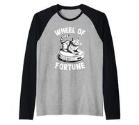 Wheel of Fortune Cat On Robot Aspirador Cat Camiseta Manga Raglan