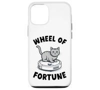 Wheel of Fortune Cat On Robot Aspirador Cat Carcasa para iPhone 12/12 Pro
