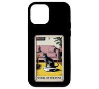 Wheel of Fur-Tune Robot Aspirador Divertido Tarot Tarjeta Gato Carcasa para iPhone 12 Mini