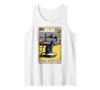Wheel of Fur-Tune Tarot Card Cat Robot Aspirador Cat Camiseta sin Mangas