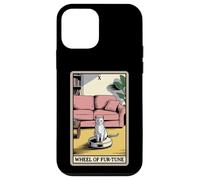 Wheel of Fur-Tune Tarot Card Cat Robot Aspirador Cat Carcasa para iPhone 12 Mini