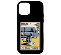 Wheel of Fur-Tune Tarot Card Cat Robot Aspirador Cat Carcasa para iPhone 12 Mini