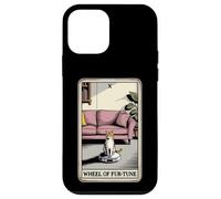 Wheel of Fur-Tune Tarot Card Cat Robot Aspirador Cat Carcasa para iPhone 12 Mini